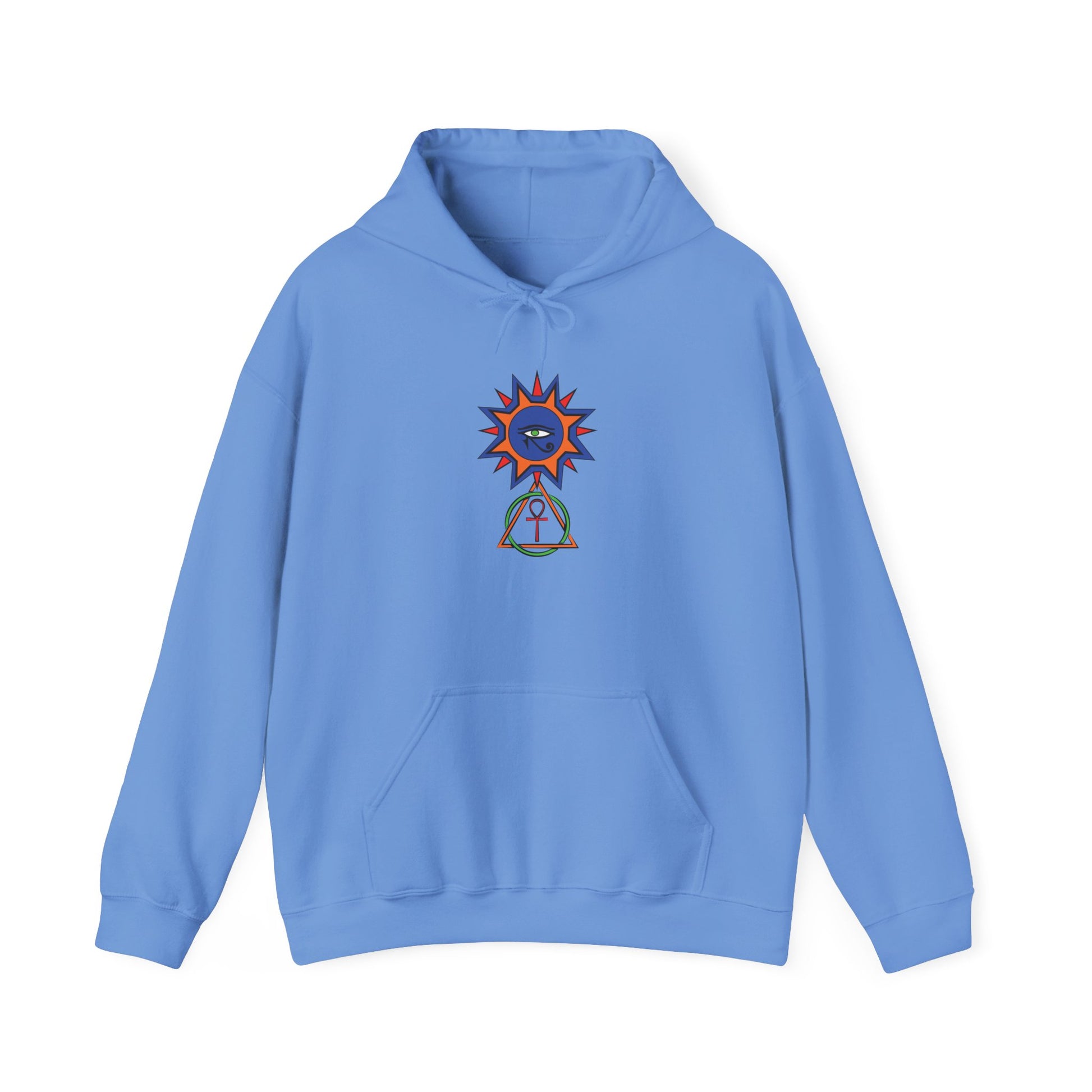 AMAZON APPAREL COMPANY: Egyptian Sun-Peace-Love-Unity-Hoodie - Global Warming Warrior Wear, "S.P.C." A Social Purpose Corporation  