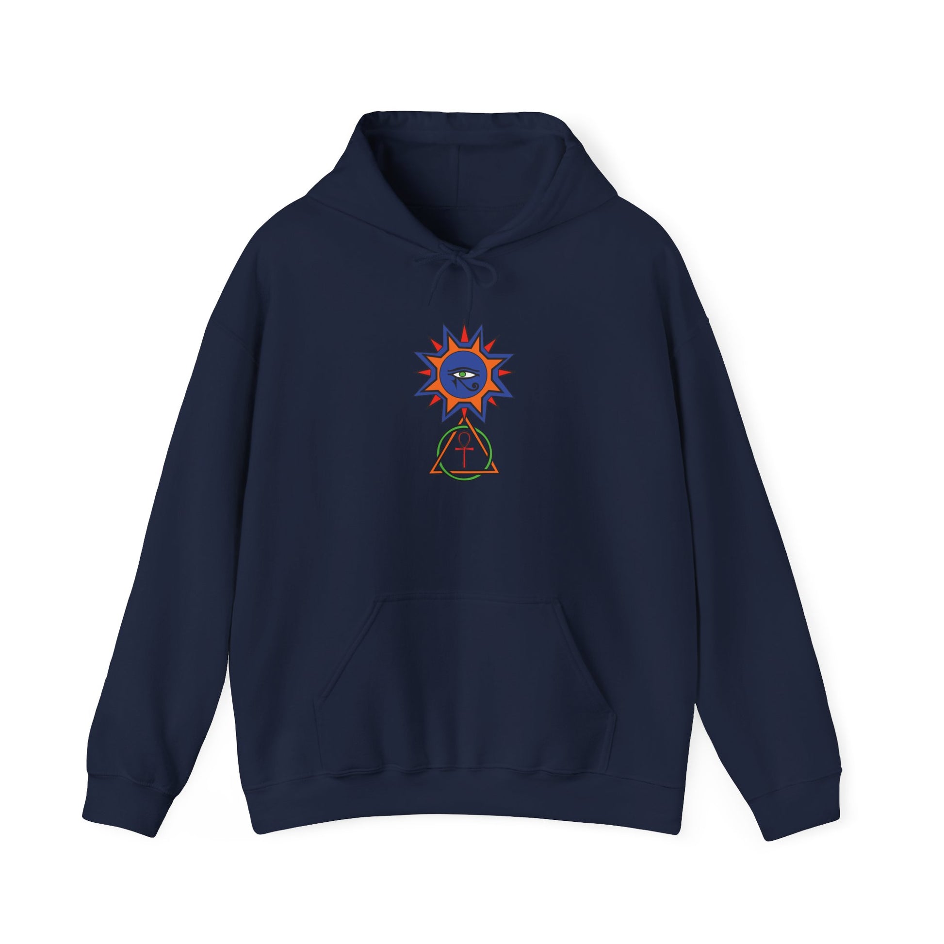 AMAZON APPAREL COMPANY: Egyptian Sun-Peace-Love-Unity-Hoodie - Global Warming Warrior Wear, "S.P.C." A Social Purpose Corporation  