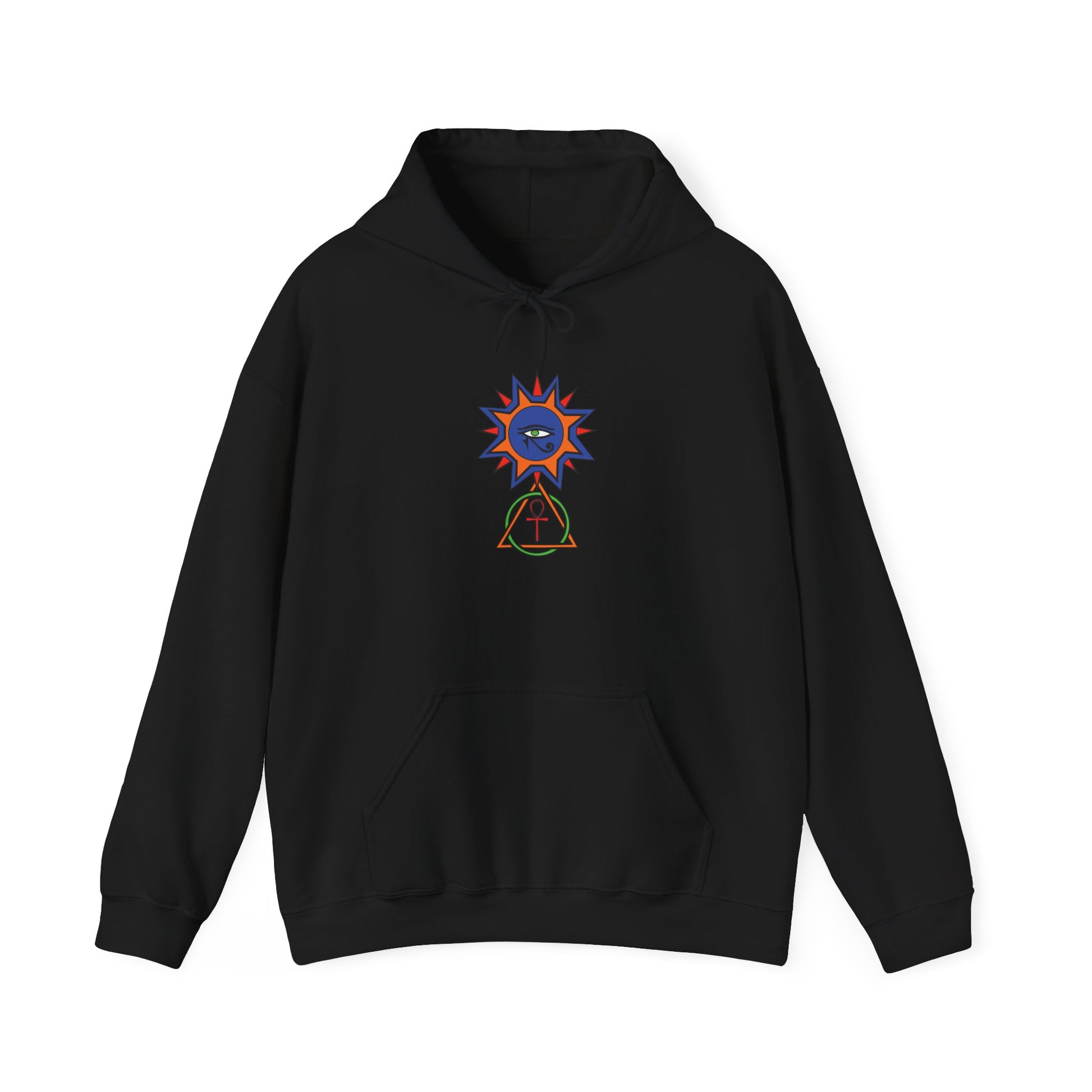 AMAZON APPAREL COMPANY: Egyptian Sun-Peace-Love-Unity-Hoodie - Global Warming Warrior Wear, "S.P.C." A Social Purpose Corporation  