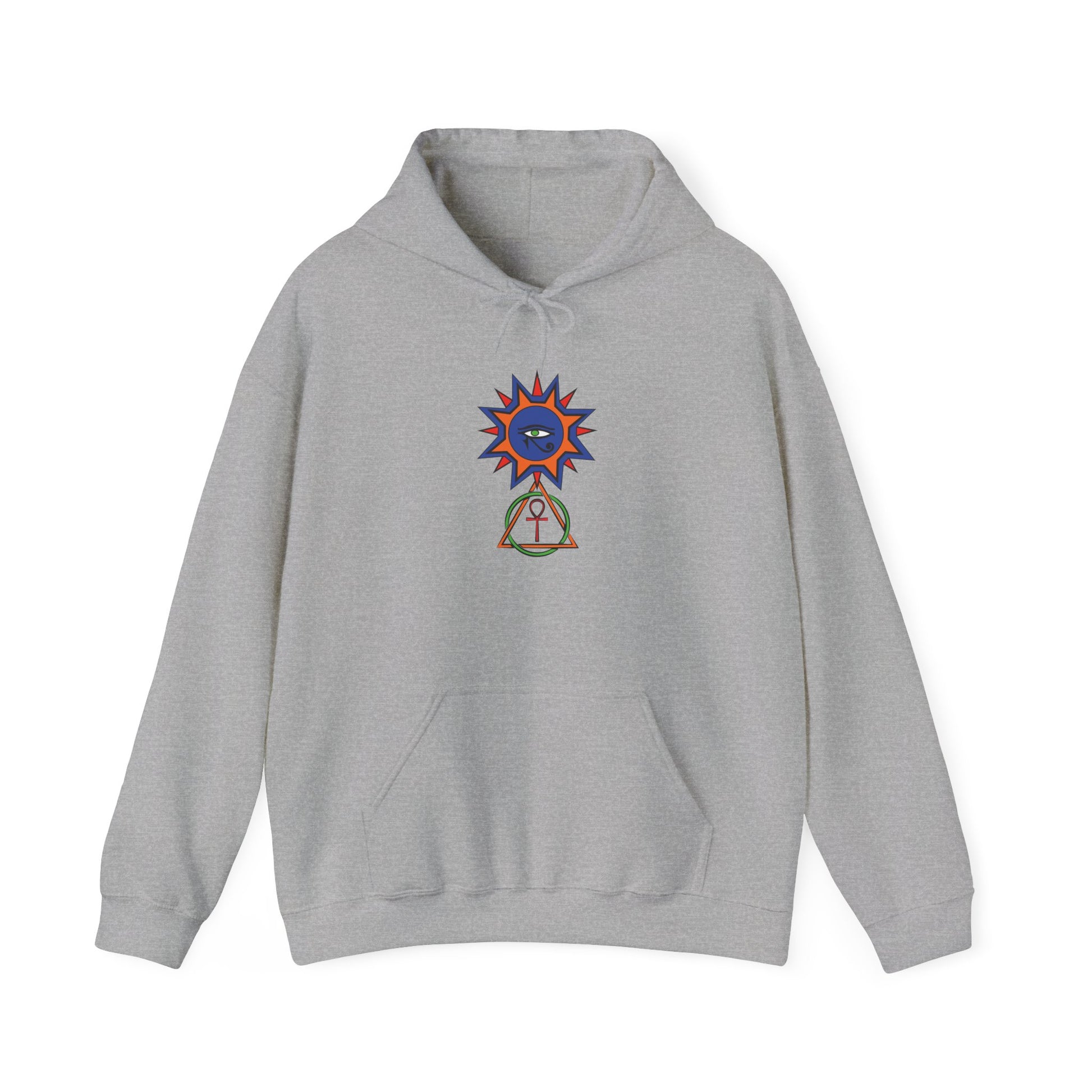 AMAZON APPAREL COMPANY: Egyptian Sun-Peace-Love-Unity-Hoodie - Global Warming Warrior Wear, "S.P.C." A Social Purpose Corporation  