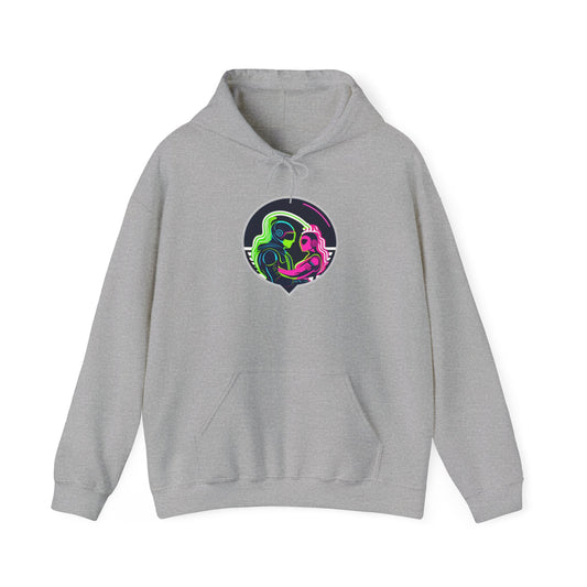 AMAZON APPAREL COMPANY: Neon Couple. 3 - Hoodie - Global Warming Warrior Wear, "S.P.C." A Social Purpose Corporation  