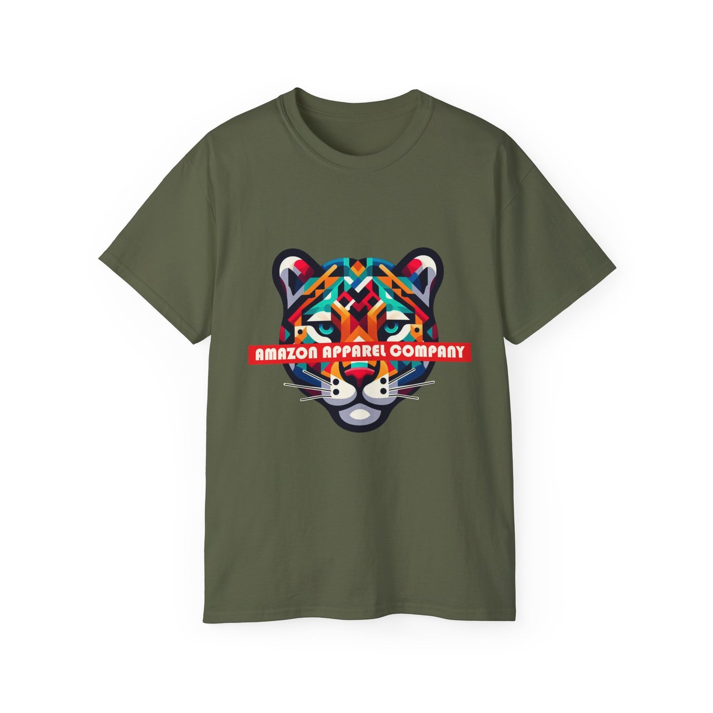 1. AMAZON APPAREL COMPANY - Vibrant JAGUAR Logo on Graphic Tee-Shirts - Global Warming Warrior Wear, "S.P.C." A Social Purpose Corporation  