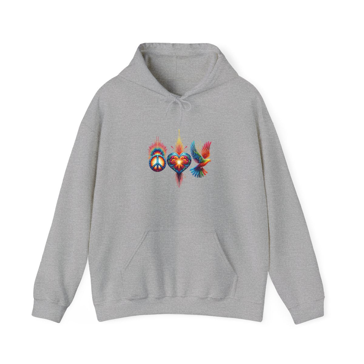 2-A. Peace-Love-Unity / Unisex Graphic Hoodie - Amazon Apparel Company 