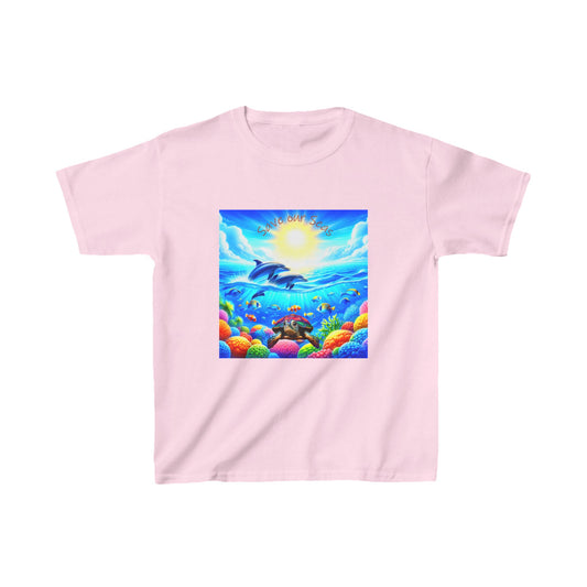 4-B. Save our Seas / Unisex Graphic Tee Shirt - Global Warming Warrior Wear, "S.P.C." A Social Purpose Corporation  