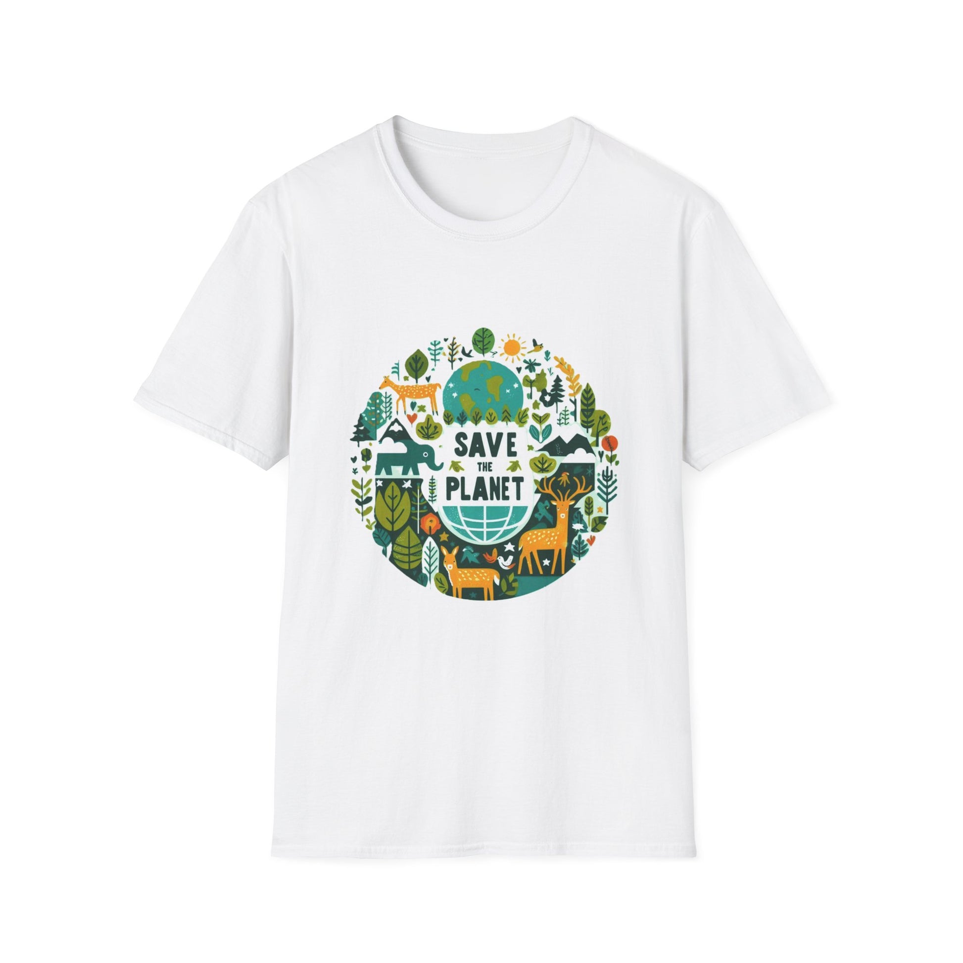 3-B. Save the Planet / Unisex Graphic Tee Shirt - Global Warming Warrior Wear, "S.P.C." A Social Purpose Corporation  