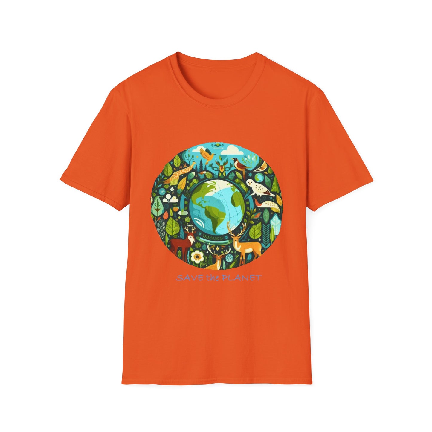 3-C. Save the Planet / Unisex Graphic Tee Shirt - Global Warming Warrior Wear, "S.P.C." A Social Purpose Corporation  