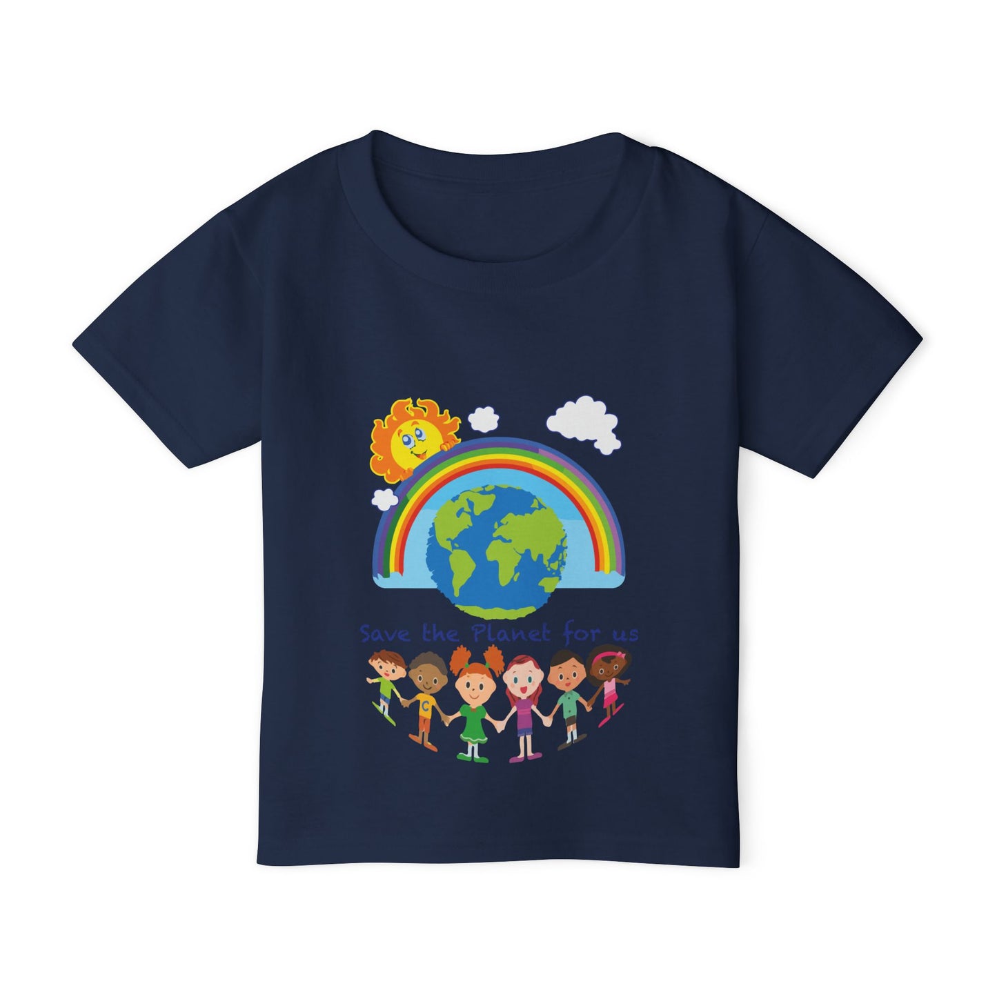 3-A. Save the Planet for Us / Unisex - Graphic Tee Shirt - Global Warming Warrior Wear, "S.P.C." A Social Purpose Corporation  