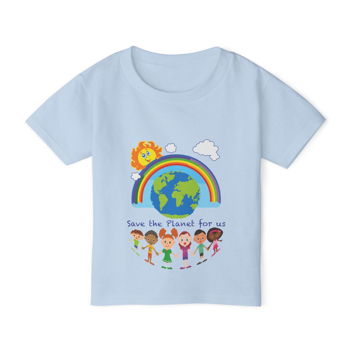 3-A. Save the Planet for Us / Unisex - Graphic Tee Shirt - Global Warming Warrior Wear, "S.P.C." A Social Purpose Corporation  