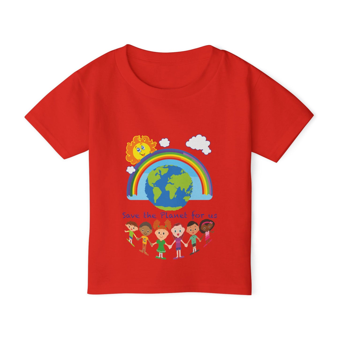 3-A. Save the Planet for Us / Unisex - Graphic Tee Shirt - Global Warming Warrior Wear, "S.P.C." A Social Purpose Corporation  